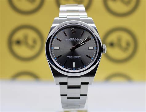 Rolex Oyster Perpetual dark rhodium